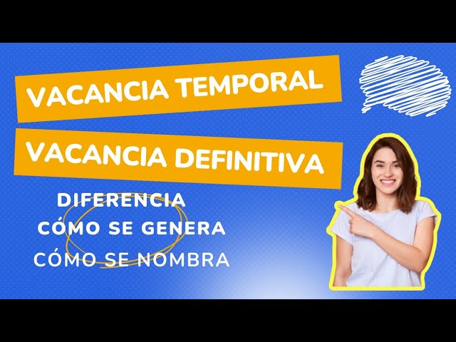 diferencia entre plaza vacante y no vacante
