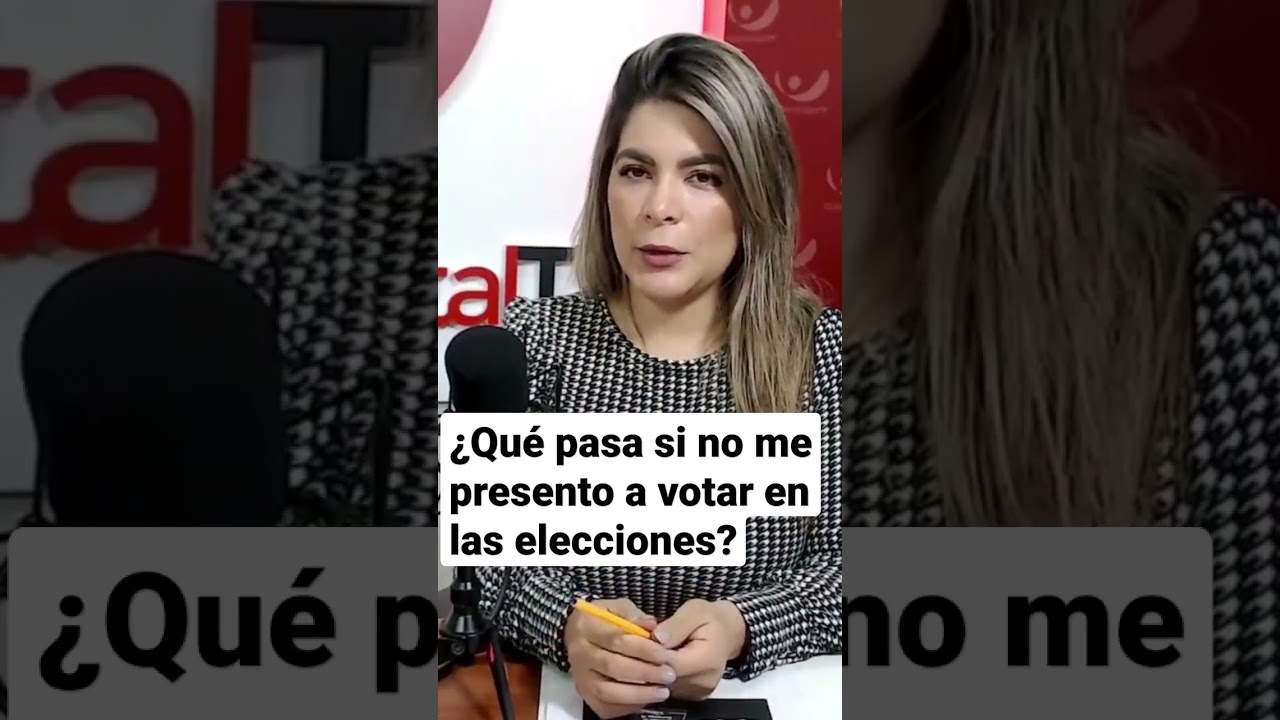 que pasa si no voy a votar en las elecciones