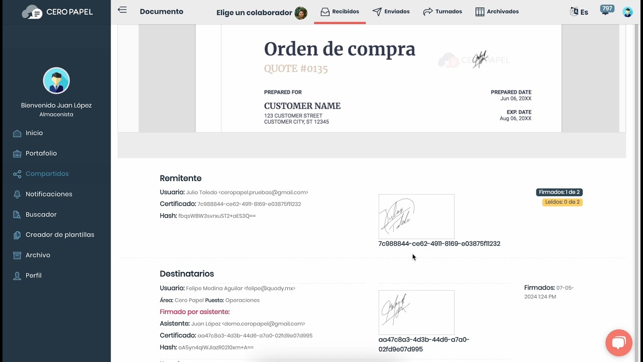 como se firma por ausencia de alguien