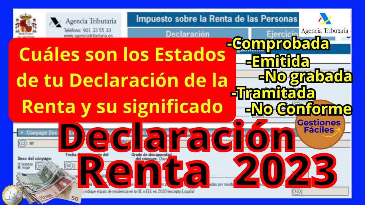 su declaracion se esta tramitando significado