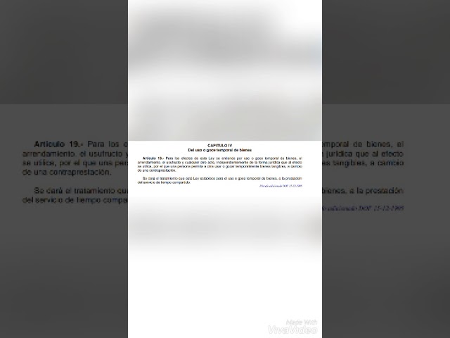 artículo 20 de la ley del iva
