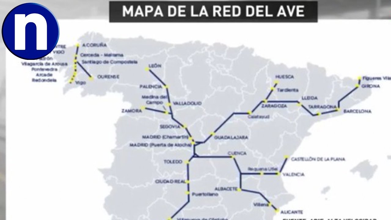 ciudades a las que llega el ave
