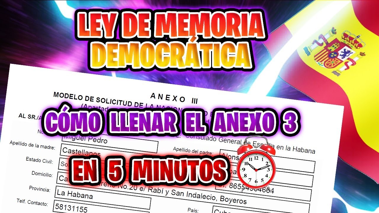 anexo 3 ley de memoria democrática