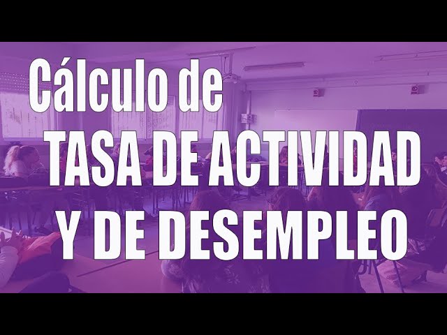 calculo de la tasa de desempleo