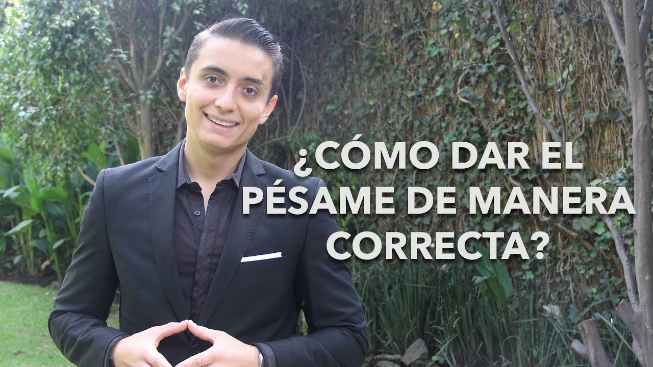 como se da el pesame en españa
