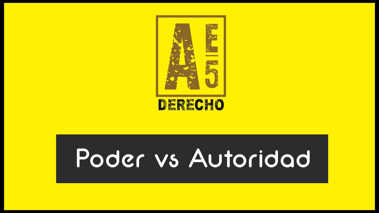 la diferencia entre autoridad y poder