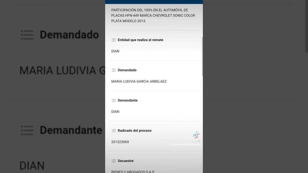modelo de acta de remate judicial de vehiculos