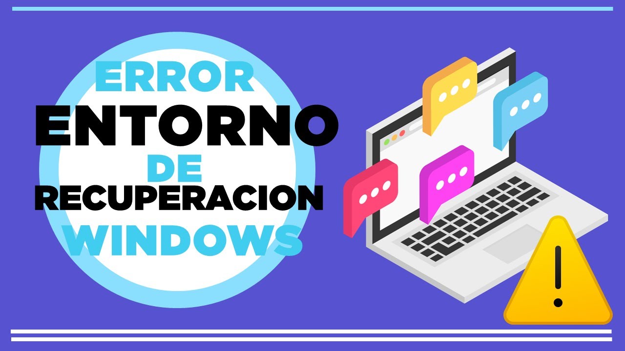 no se puede encontrar el entorno de recuperacion