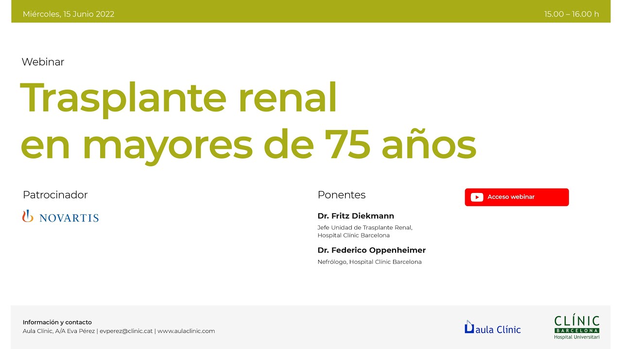 trasplante renal a los 70 años