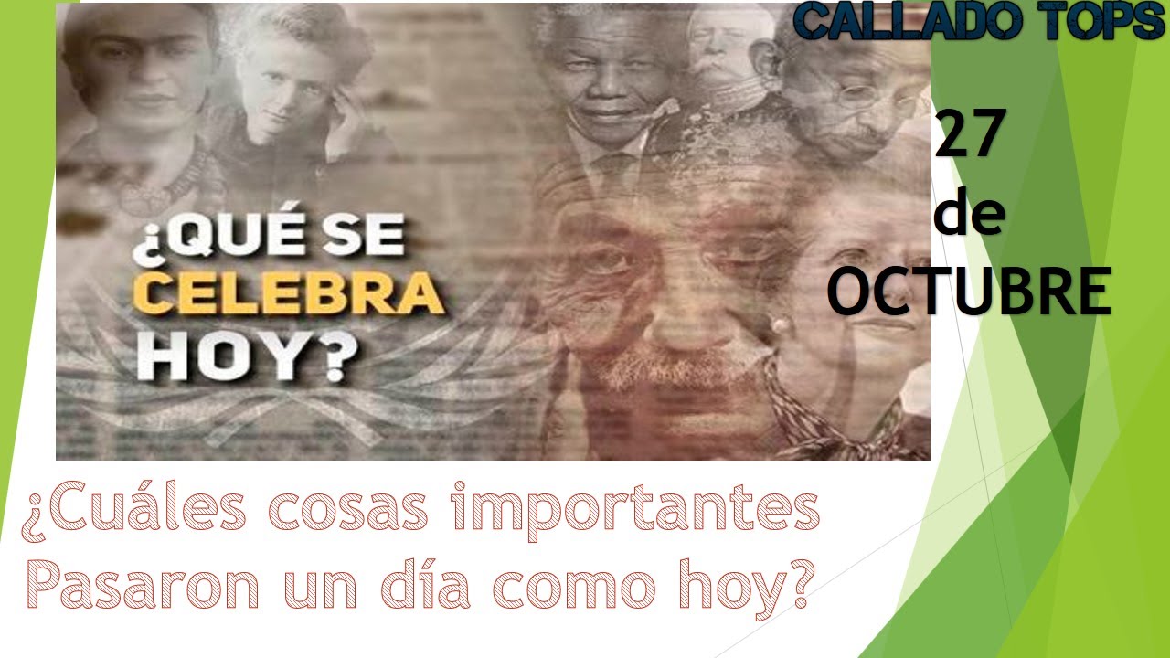 27 de octubre que se celebra