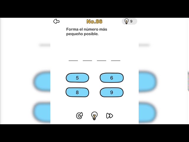 forma el número más pequeño posible