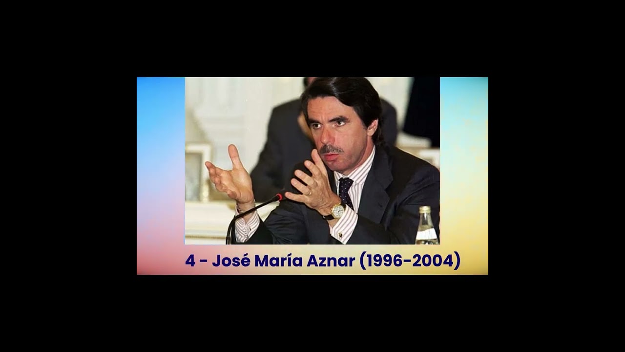 presidentes de españa desde 1978 hasta la actualidad