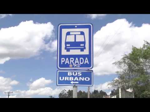 señal de transito parada de autobus