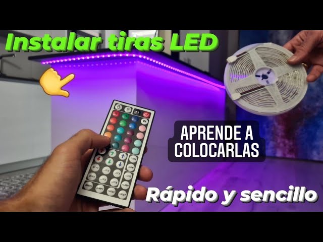 como poner luces led en una habitacion
