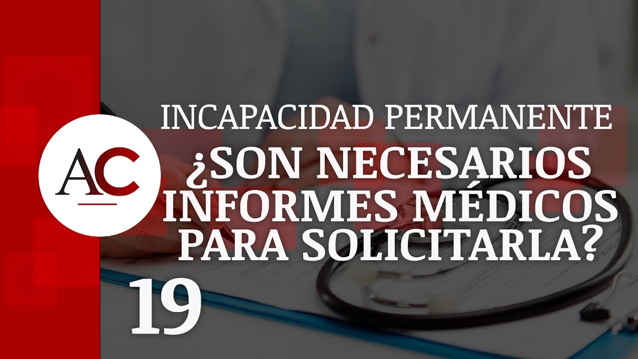informe medico para solicitar una discapacidad