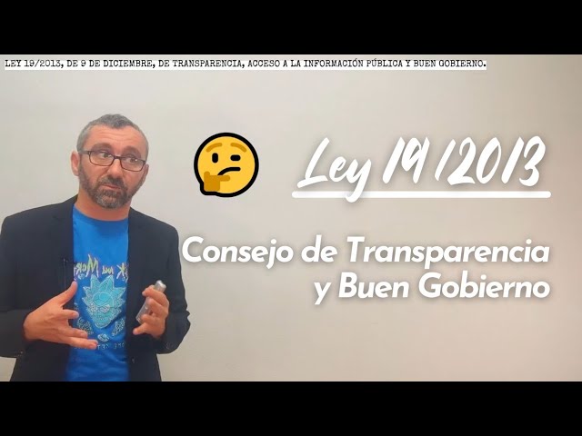 ley de transparencia acceso ala información pública y buen gobierno