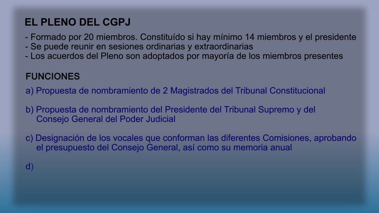 comisiones del consejo general del poder judicial
