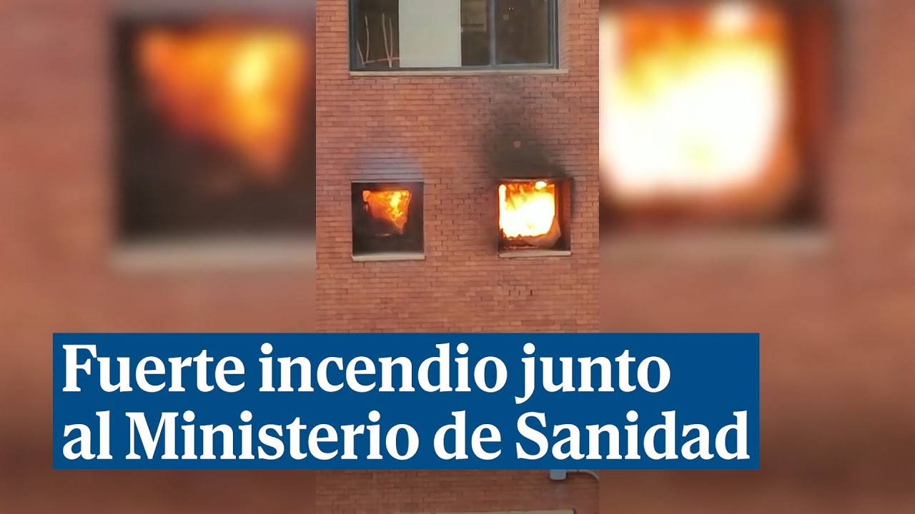 incendio en el ministerio de sanidad de madrid