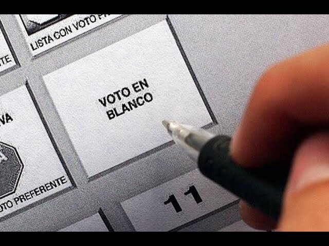 mayoría absoluta voto en blanco españa
