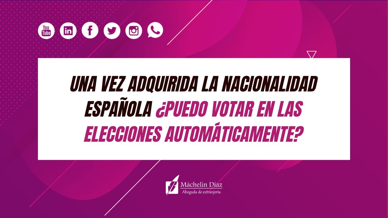 requisitos para poder votar en españa